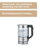 Severin WK 3458 Waterkoker Snoerloos, BPA-vrij Aantal/Volume: 0.5 l RVS, Zwart - thumbnail