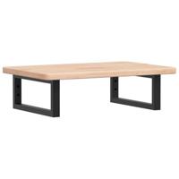 Badkamer wandschap staal en massief eikenhout - thumbnail