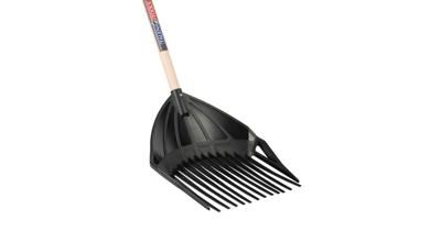 Bladhark en -schep in 1 36.5 cm met houten steel 160 cm Bladhark en -schep in 1 36.5 cm met houten steel 160 cm