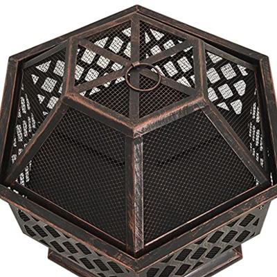 VidaXL Vuurplaats met pook xxl 62x54x56 cm staal