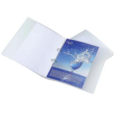 Q-CONNECT ringmap, PP, 2 ringen, 25 mm, transparant