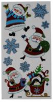 Muurstickers kerstman 35 x 18 cm | 24 stuks - thumbnail