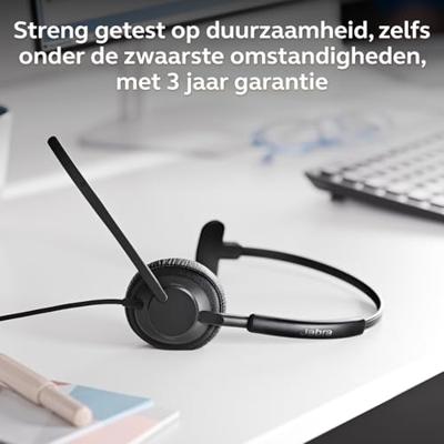 Jabra Engage 50 II On Ear headset Kabel Mono Zwart Noise Cancelling, Ruisonderdrukking (microfoon) Headset, Volumeregeling, Microfoon uitschakelbaar (mute),