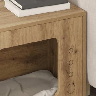 Kattenhuis Ambachtelijk eiken 51 x 30 x 42 cm Bewerkt hout Kattenhuis Ambachtelijk eiken 51 x 30 x 42 cm Bewerkt hout