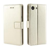 Retro Crazy Horse textuur horizontale Flip lederen case voor Sony Xperia ACE SO-02L met houder & kaartsleuven & fotolijstjes (goud) - thumbnail