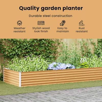 Verhoogde plantenbak 775 x 50 x 36 cm Gegalvaniseerd staal