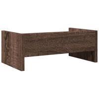 VidaXL Monitorstandaard 42x24x16 cm bewerkt hout bruin eikenkleurig - thumbnail
