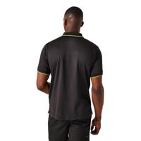 Ragetta RG264 Navigate Short Sleeve Polo - Black/Lime - XL - thumbnail