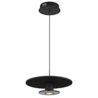 Globo Zwarte hanglampCarter Ø 38cm met vilt - 15647S - thumbnail