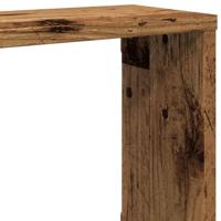 Wandschappen kubus 4 st 100x15x30 cm bewerkt hout oud hout - thumbnail