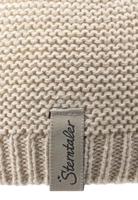 Gebreide muts met oren van biologisch katoen voor kinderen van STERNTALER zandbeige - thumbnail