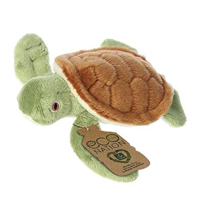 Eco Nation Pluchen knuffel - mini - schildpad - 13 cm Eco Nation Pluchen knuffel - mini - schildpad - 13 cm