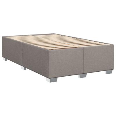 Boxspring met matras stof taupe 90x200 cm