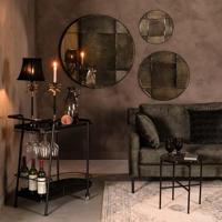 Dutchbone Ronde Spiegel 'Mado' Antique finish, 40cm - thumbnail