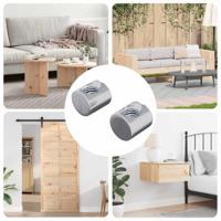 Barrelmoeren 2 pcs Zilver M6 x 12 mm (Draaddiameter x H) Metaal - thumbnail