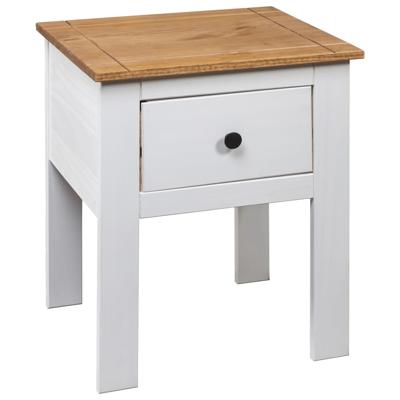 VidaXL Nachtkastje panama range 46x40x57 cm grenenhout wit