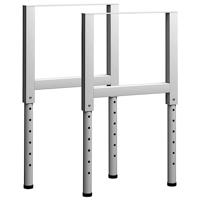 vidaXL Werkbankframes verstelbaar 2 st 55x(69-95,5) cm metaal grijs - thumbnail