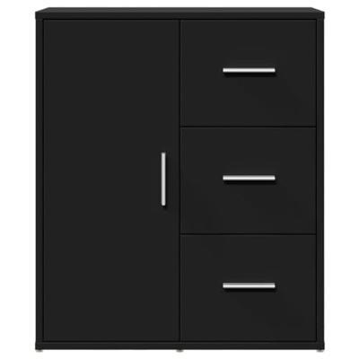 Dressoir 60x31x70 cm bewerkt hout zwart Dressoir 60x31x70 cm bewerkt hout zwart