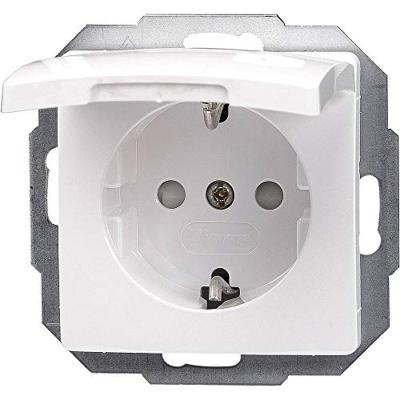Enzo Kopp paris arctic wit inbouw stopcontact ra met deksel - 4625110