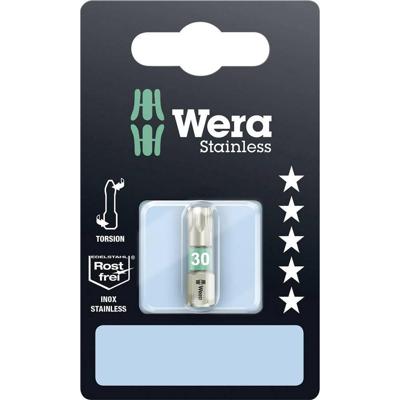 Wera 3867/1 TS SB TORX® Bits, RVS, TX 30 x 25 mm - 1 stuk(s) - 05073625001 Wera 3867/1 TS SB TORX® Bits, RVS, TX 30 x 25 mm - 1 stuk(s) - 05073625001