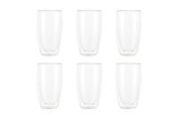 Bodum Dubbelwandige latte macchiato glazen Pavina - gepatenteerd ventiel - 450 ml - 6 stuks - thumbnail