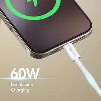LogiLink CU0340 USB-C-kabel USB 2.0 USB-C stekker 0.5 m Wit - thumbnail
