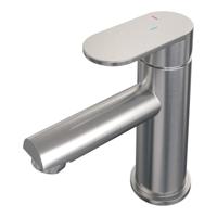 Brauer Brushed Edition Lage Opbouw Wastafelmengkraan Model C RVS Geborsteld PVD - thumbnail