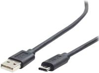 Gembird USB-A/USB-C, 1m USB-kabel USB 2.0 USB A USB C Zwart - thumbnail