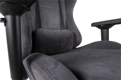 Deltaco GAM-121-DG gamestoel Gaming leunstoel Gecapitonneerde zitting Grijs