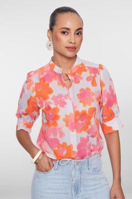 Geisha Blouse 63488-20 Blouse 250 Orange/pink