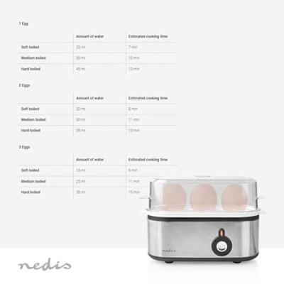 Nedis KAEB120EAL Eierkoker 3 St 210 Watt