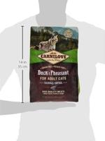 CARNILOVE Cat Hairball Control Duck and pheasant - droog kattenvoer - 2kg - thumbnail