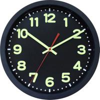 EUROTIME 53861-05 Wandklok Zendergestuurd 30 cm x 50 mm Zwart - thumbnail