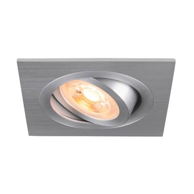 SLV InbouwspotNew Tria 75 vierkant - aluminium - GU10 - 1007379