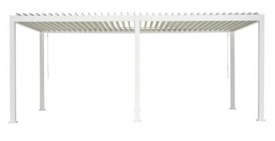 Patio Cover vierkant XL Rota Gazebo 300x600 h250 cm Matt white overkapping pergola Suns - Suns Patio Cover vierkant XL Rota Gazebo 300x600 h250 cm Matt white overkapping pergola Suns - Suns