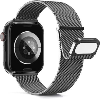 Milanese band - Space Grey - Extra sterke magneet - Geschikt voor Apple Watch 44mm / 45mm / 46mm / 49mm Milanese band - Space Grey - Extra sterke magneet - Geschikt voor Apple Watch 44mm / 45mm / 46mm / 49mm