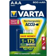 Varta AAA accu 800mA blister 2 R2U - thumbnail