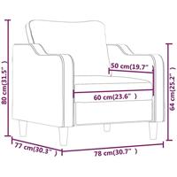 Fauteuil 60 cm stof lichtgrijs - thumbnail