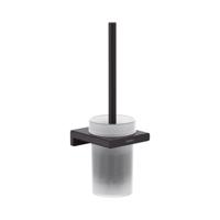 Hansgrohe AddStoris toiletborstel met wandhouder 10,5x12x34,2cm mat zwart - thumbnail