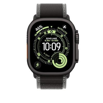 Apple Watch Band - Trail Loop - 49 mm - Zwart/Houtskool - M/L
