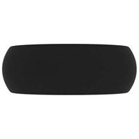 Wastafel rond 40x15 cm keramiek matzwart - thumbnail