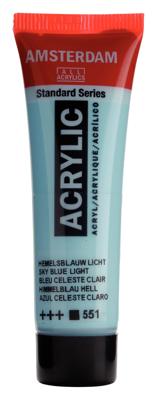 Royal Talens Amsterdam Standard Series Acrylverf Tube 20 ml - Hemelsblauw Licht 551