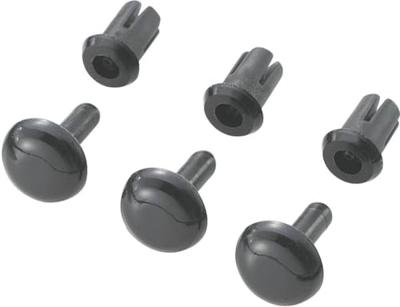 TRU COMPONENTS TC-SRR-465K203 Splijtnagel Schachtdiameter 4 mm Zwart 1000 stuk(s)