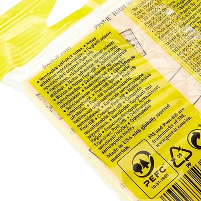 Post-it Notes, 100 vel, ft 76 x 76 mm, geel, op blister