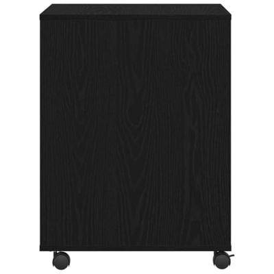 VidaXL Printerstand zwart eiken 60 x 50 x 67 cm bewerkt hout VidaXL Printerstand zwart eiken 60 x 50 x 67 cm bewerkt hout