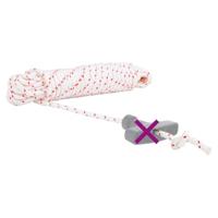 VidaXL Trekkoord startkoord wit en rood ø6 mm 10 m nylon - thumbnail