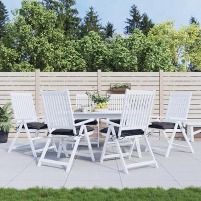 VidaXL Stoelkussens 6 st 50x50x7 cm oxford stof antracietkleurig