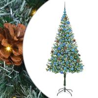 VidaXL Kunstkerstboom met 300 led groen 180 cm pvc en staal - thumbnail