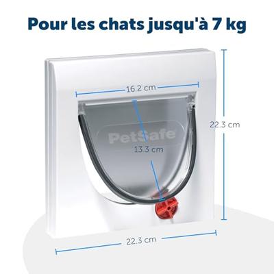 Staywell 915 Manual 4 way locking catflap kattenluik - Grijs Grijs