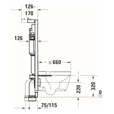 Duravit Inbouwreservoir met frame WD1029000000